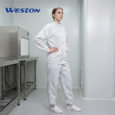 Cleanroom-kledingstuk van PP met klittenband